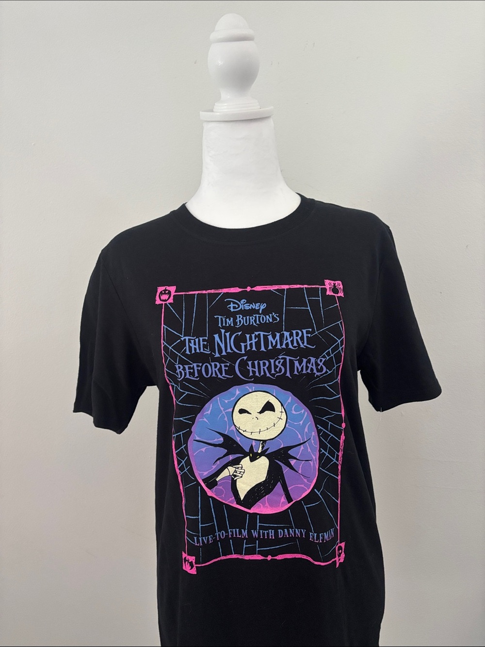 Disneys The Nightmare Before Christmas Jack Skellington Graphic Tee - Black